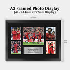 Mo Salah, Sadio Mane, Roberto Firmino A3 Framed Team A3 framed print, view 2