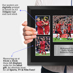 Mo Salah, Sadio Mane, Roberto Firmino A3 Framed Team A3 framed print, view 3