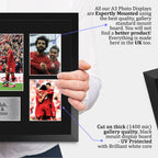 Mo Salah, Sadio Mane, Roberto Firmino A3 Framed Team A3 framed print, view 4