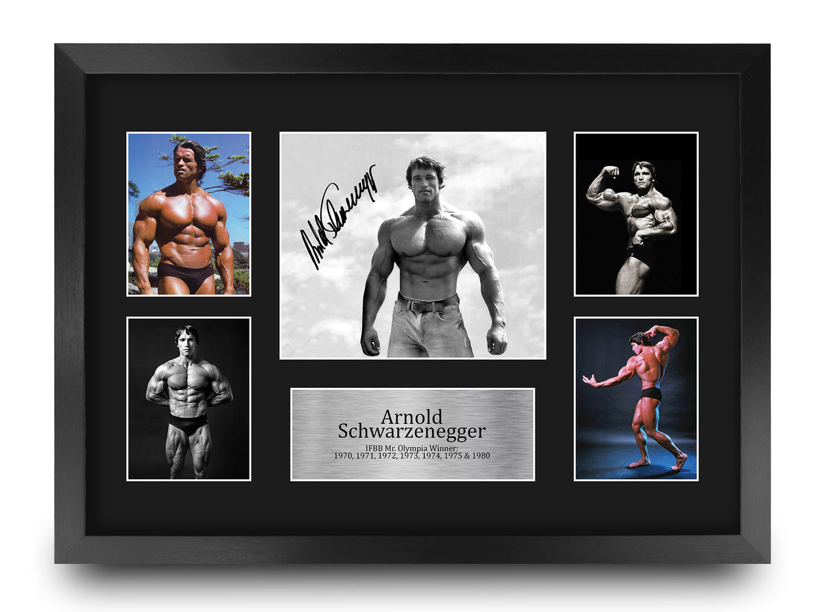 Schwarzenegger Mr Olympia A3 framed print