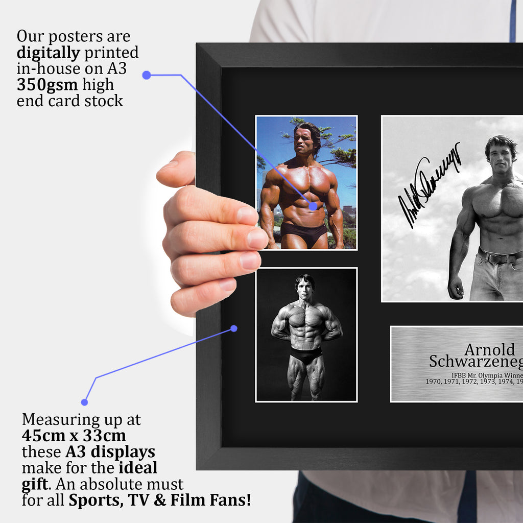 Schwarzenegger Mr Olympia A3 framed print, view 3