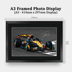 Lando Norris McLaren II A3 framed print, view 2