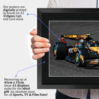 Lando Norris McLaren II A3 framed print, view 3