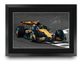 Lando Norris McLaren II A3 framed print
