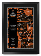 Europa League Final 2025 Programme Cup Winners A3 framed print