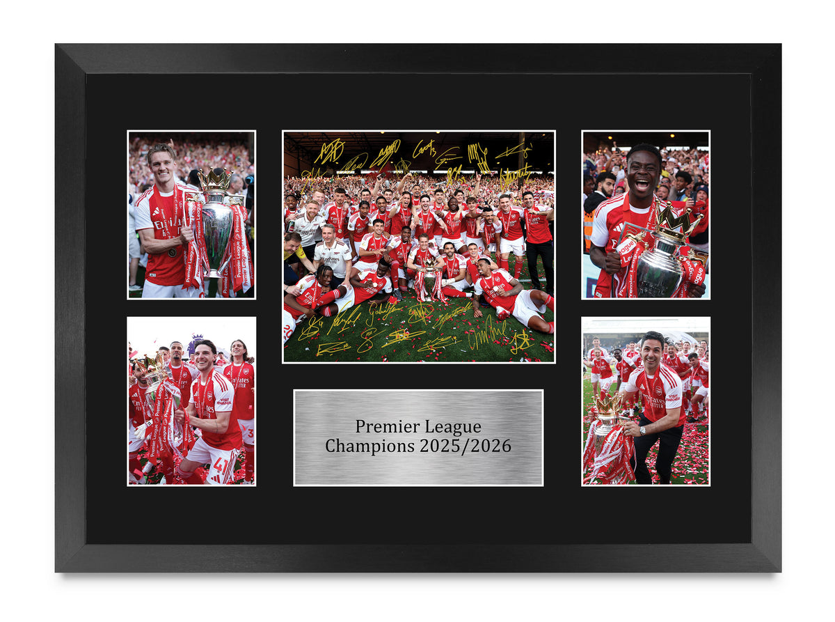 Arsenal Premier League Champions 25/26 Winners 2026 A3 framed print