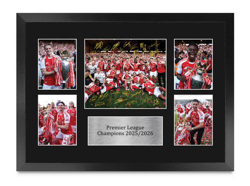 Arsenal Premier League Champions 25/26 Winners 2026 A3 framed print