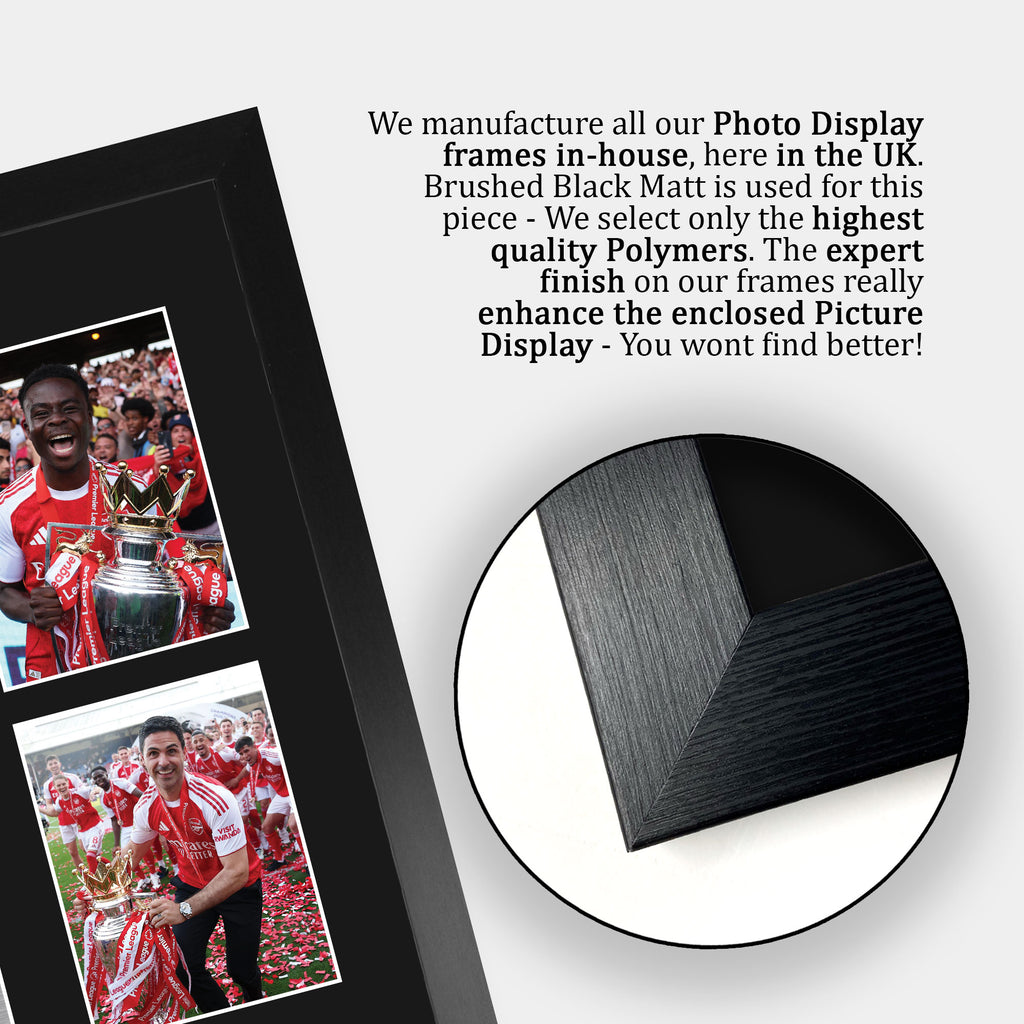Arsenal Premier League Champions 25/26 Winners 2026 A3 framed print, view 6
