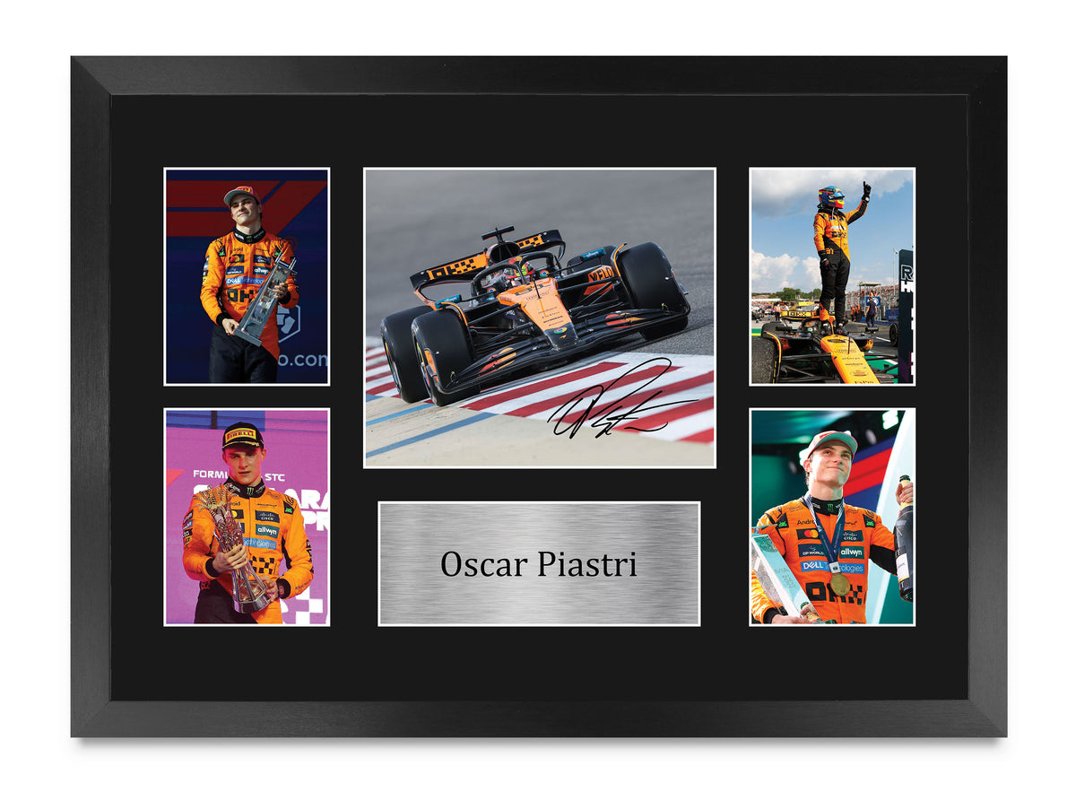 Oscar Piastri A3 framed print