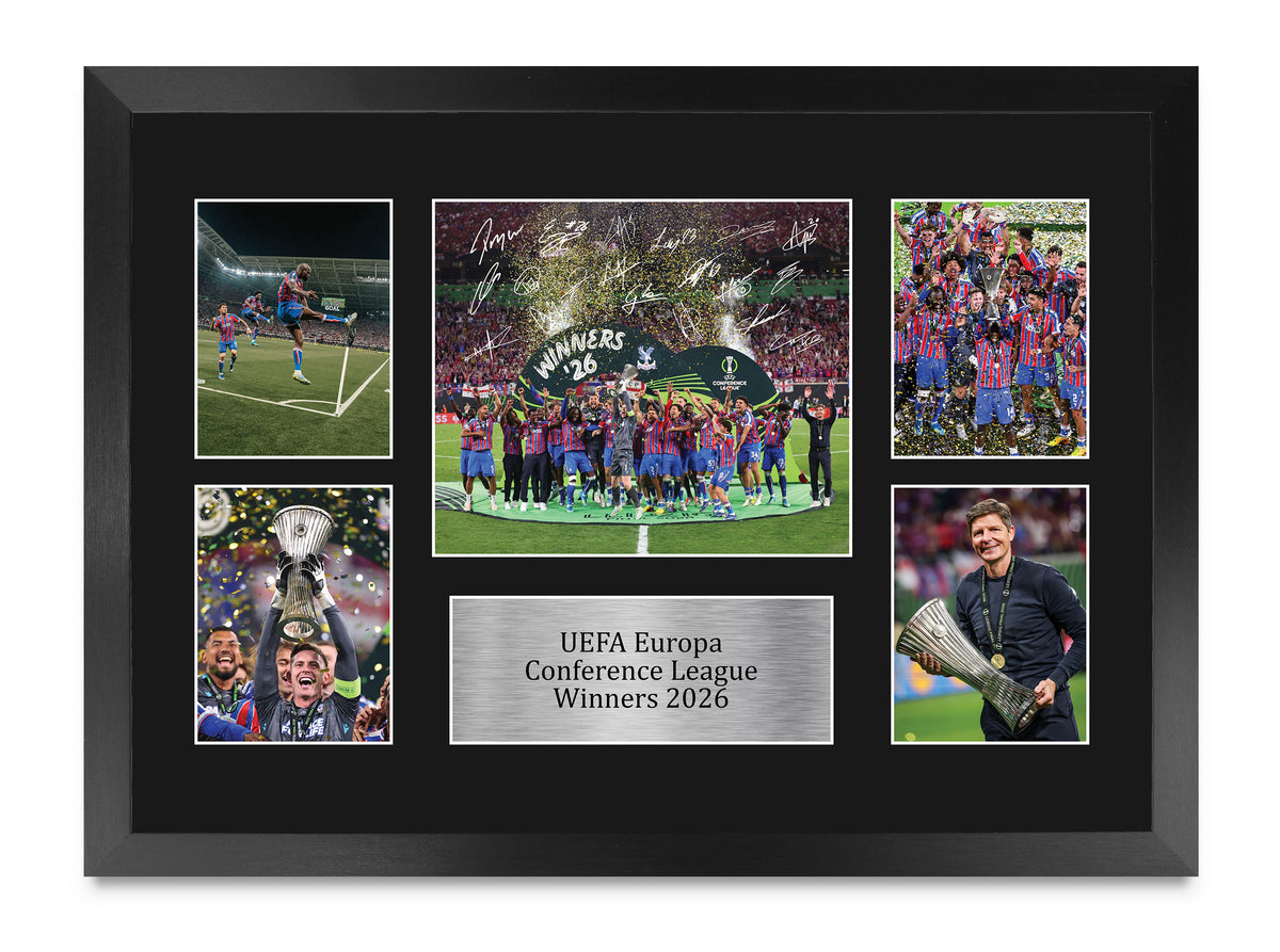 Eagles European Cup Champions Europa Conference League Winners 2026 A3 framed print