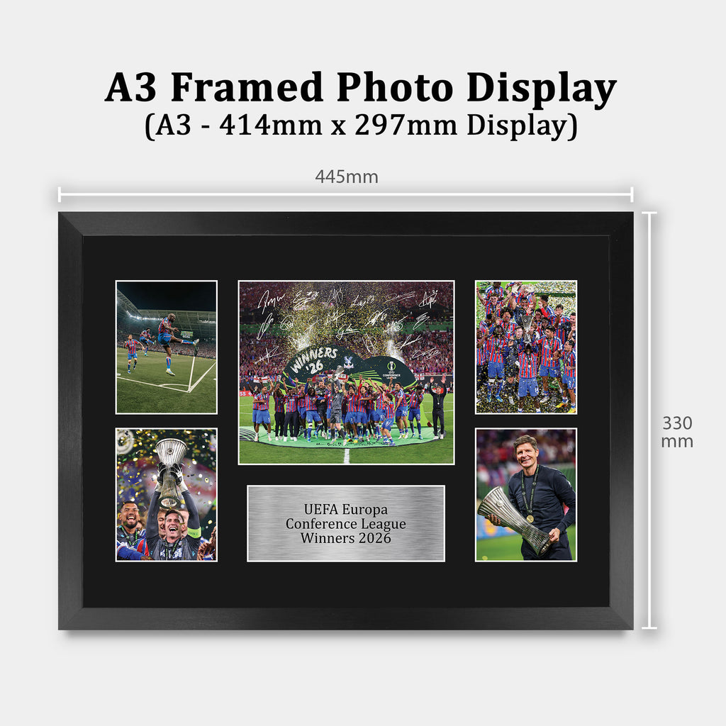 Crystal Palace European Cup Champions Europa Conference League Winners 2026 A3 framed print, view 2