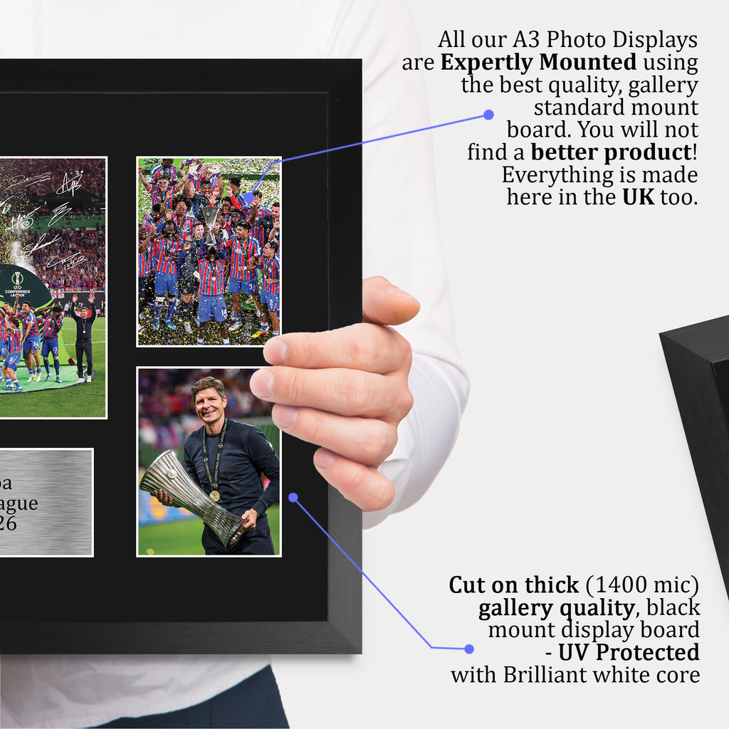 Crystal Palace European Cup Champions Europa Conference League Winners 2026 A3 framed print, view 4