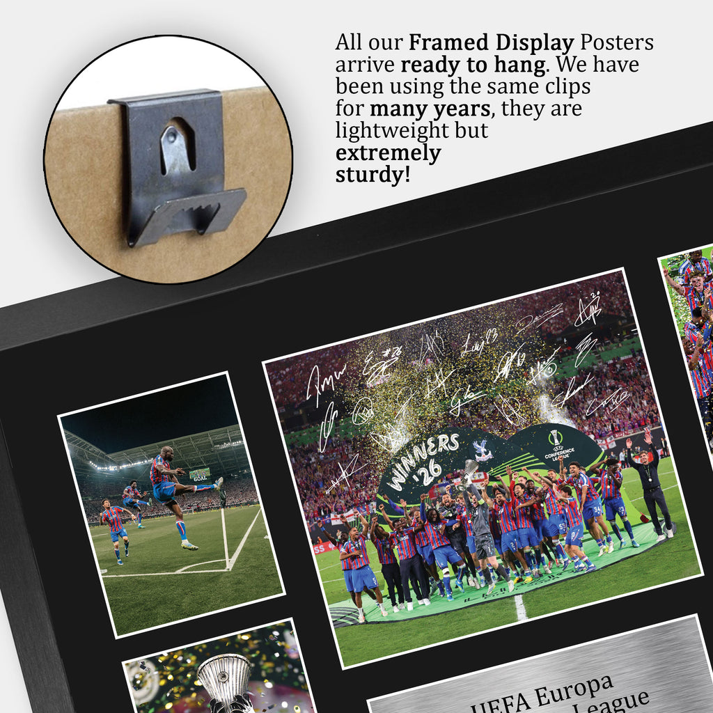 Crystal Palace European Cup Champions Europa Conference League Winners 2026 A3 framed print, view 5