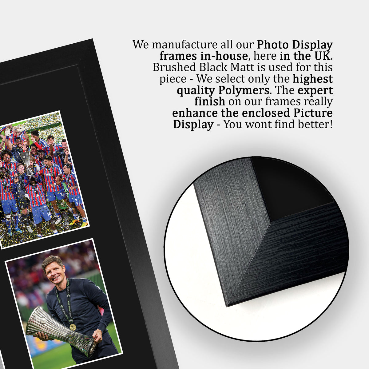 Crystal Palace European Cup Champions Europa Conference League Winners 2026 A3 framed print, view 6