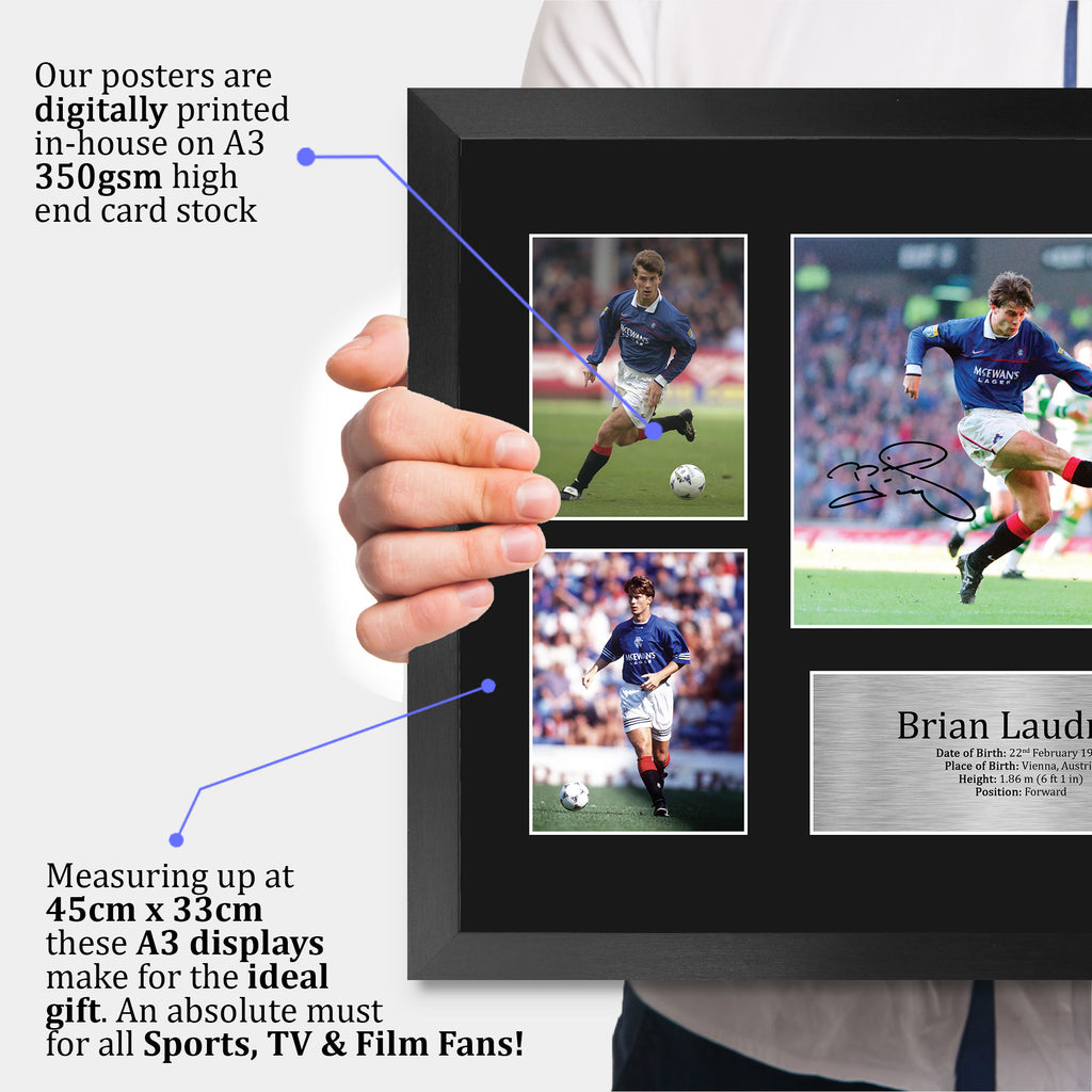 Brian Laudrup A3 framed print, view 3