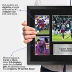 Messi & Ronaldinho A3 framed print, view 3
