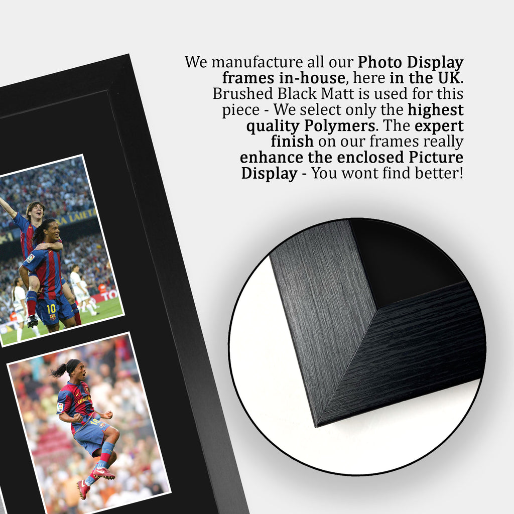 Messi & Ronaldinho A3 framed print, view 6
