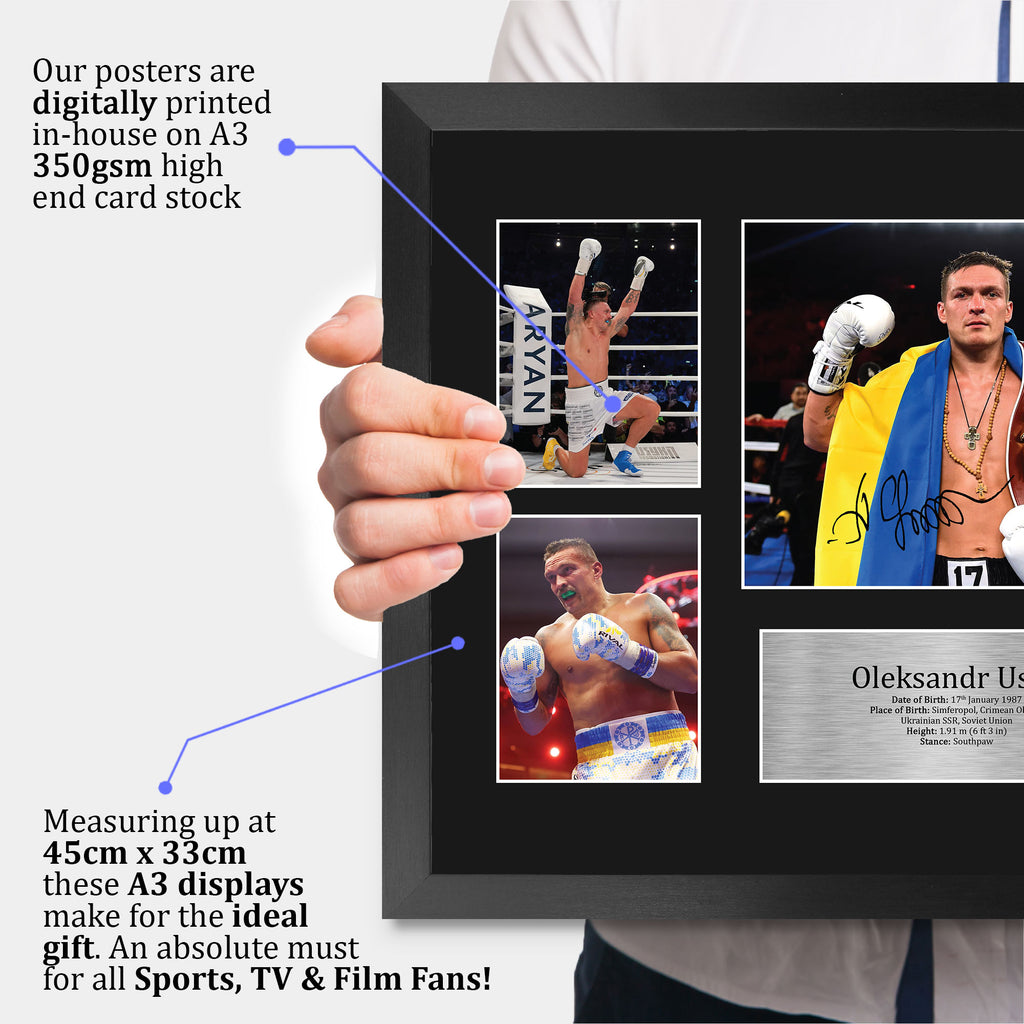 Oleksandr Usyk A3 framed print, view 3