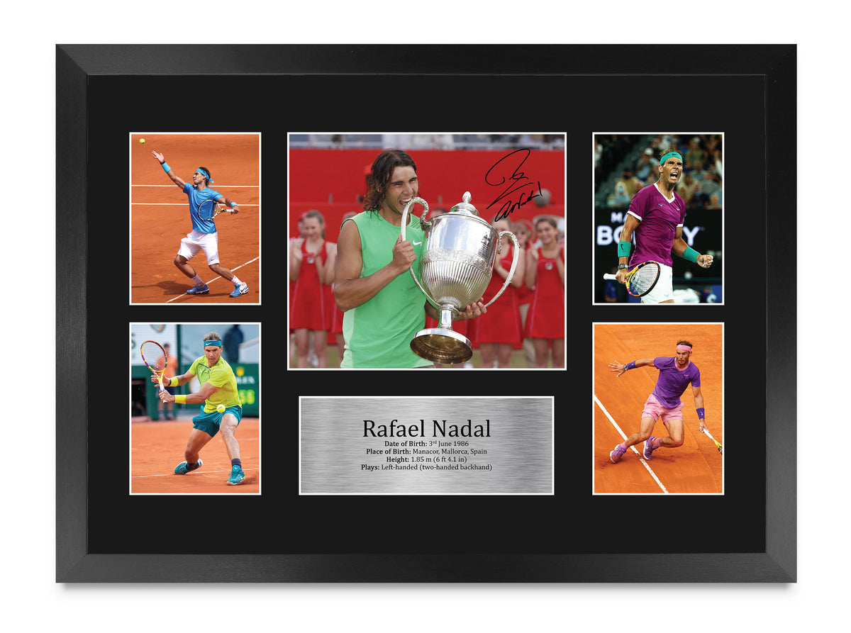 Rafael Nadal A3 framed print