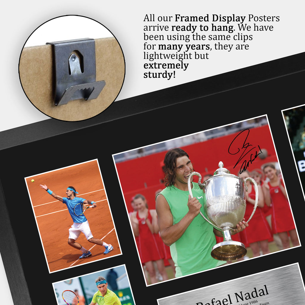 Rafael Nadal A3 framed print, view 5