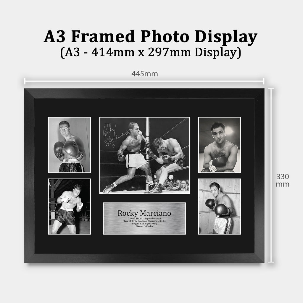 Rocky Marciano A3 framed print, view 2