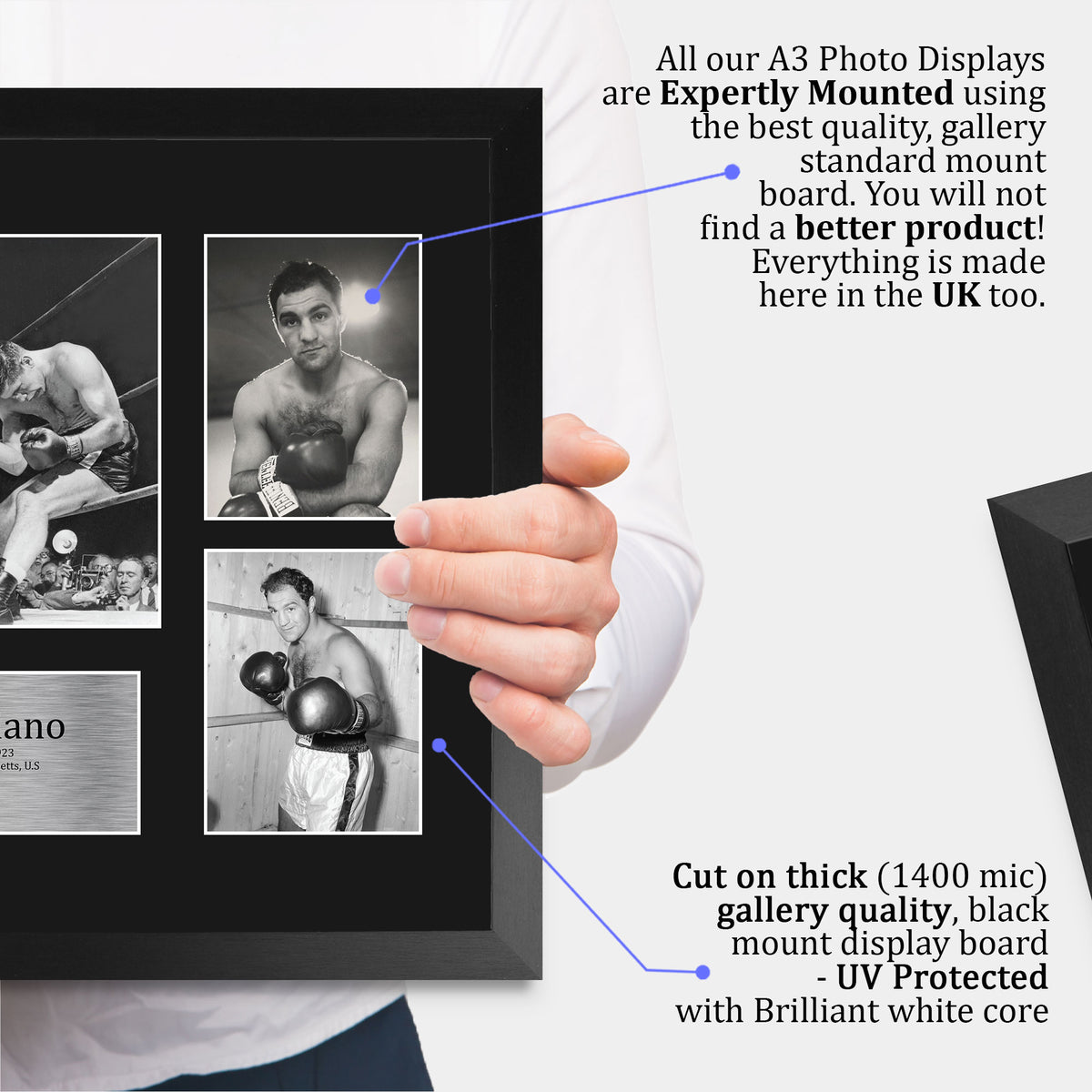 Rocky Marciano A3 framed print, view 4