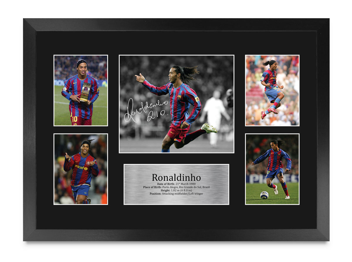 Ronaldinho A3 framed print