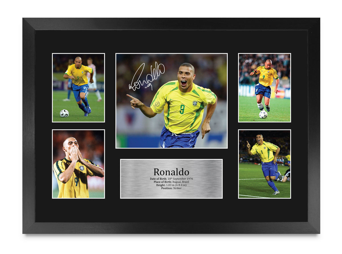 Ronaldo Brazil A3 framed print