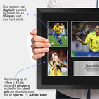 Ronaldo Brazil A3 framed print, view 3