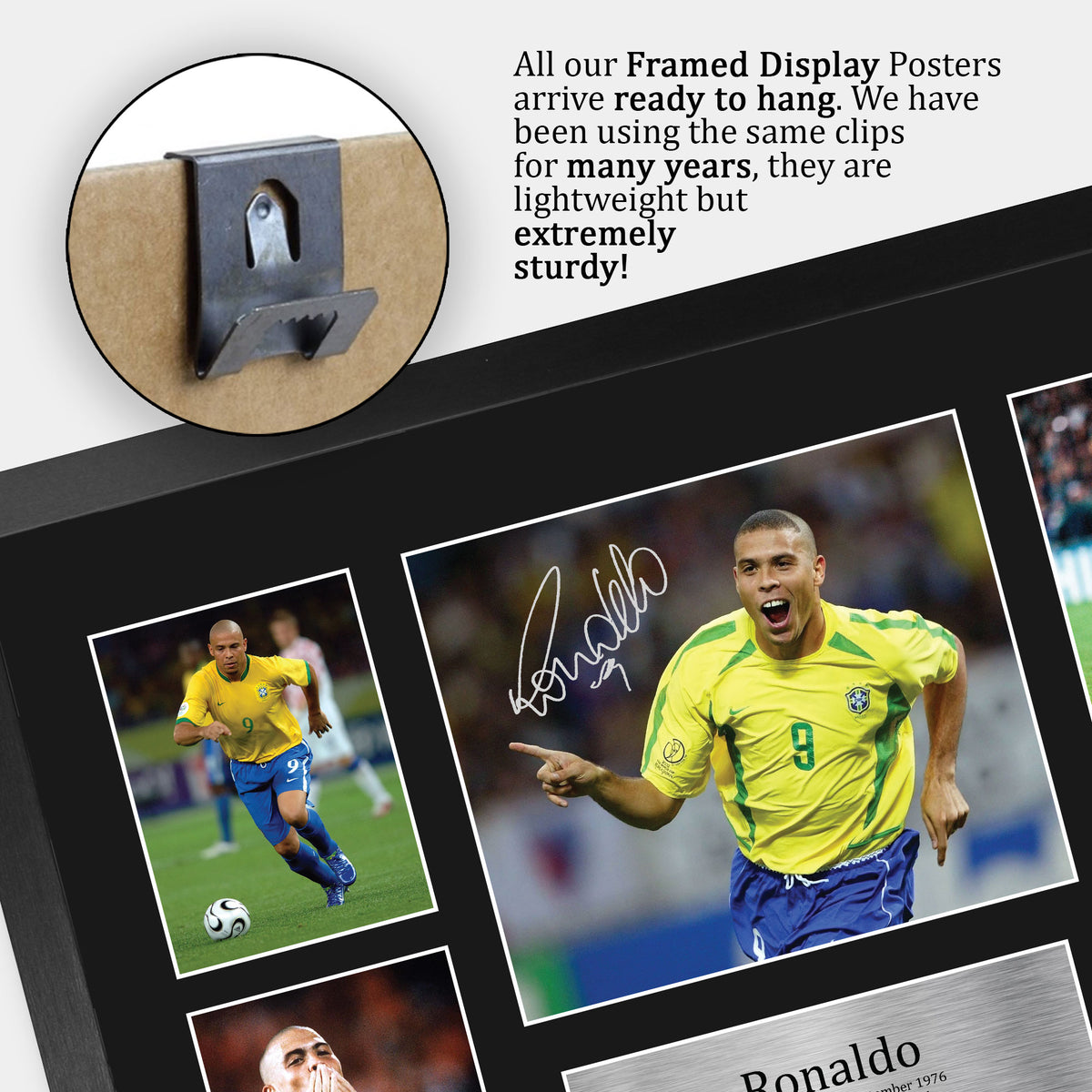 Ronaldo Brazil A3 framed print, view 5