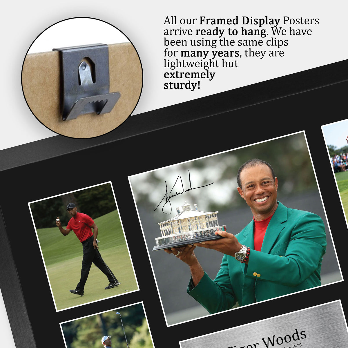 Tiger Woods A3 framed print, view 5
