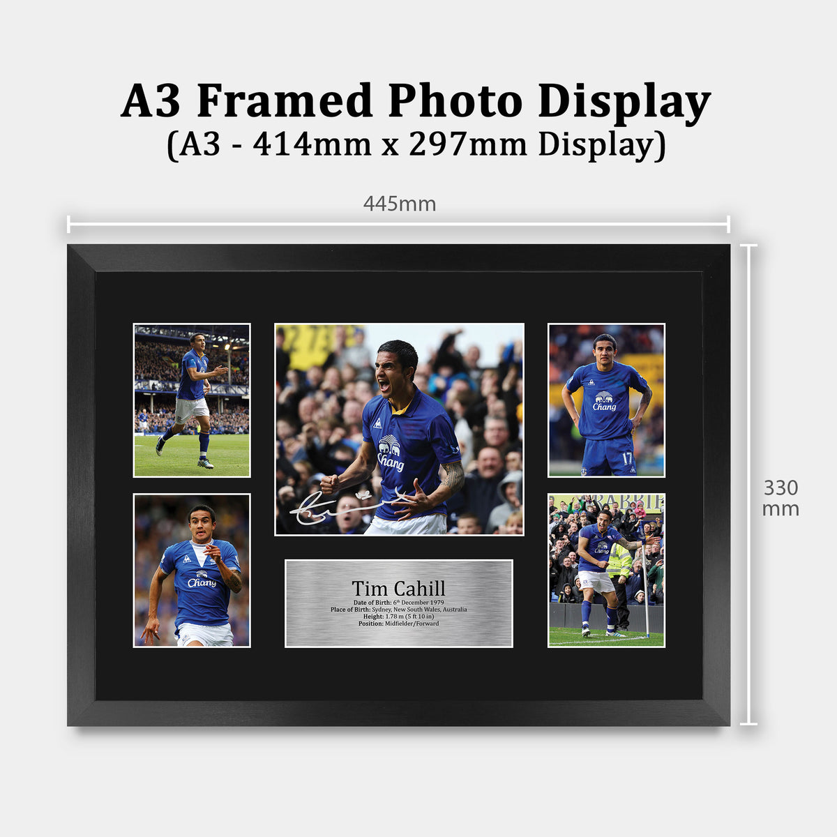 Tim Cahill A3 framed print, view 2