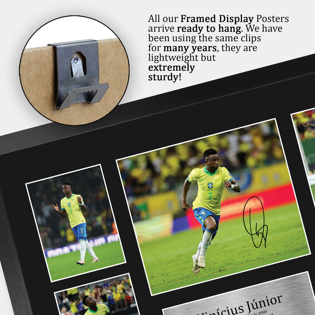 Vinicius Junior Brazil A3 framed print, view 5