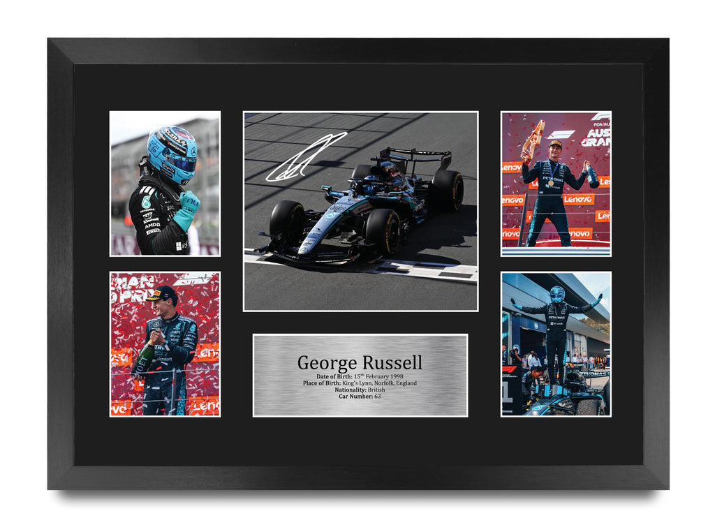George Russell A3 framed print
