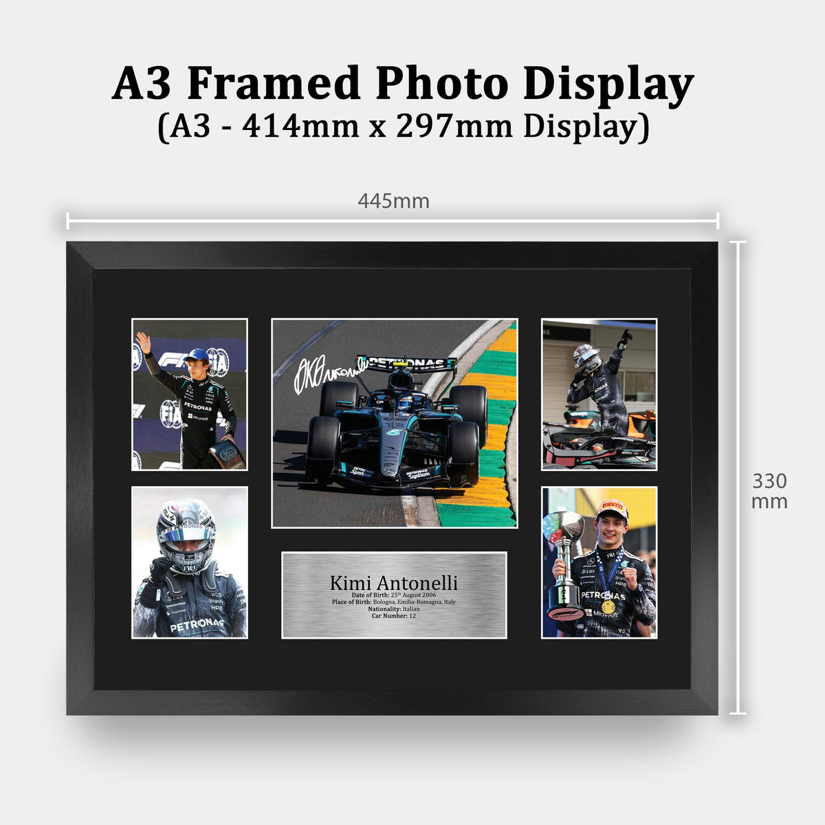 Kimi Antonelli Storyboard A3 framed print, view 2