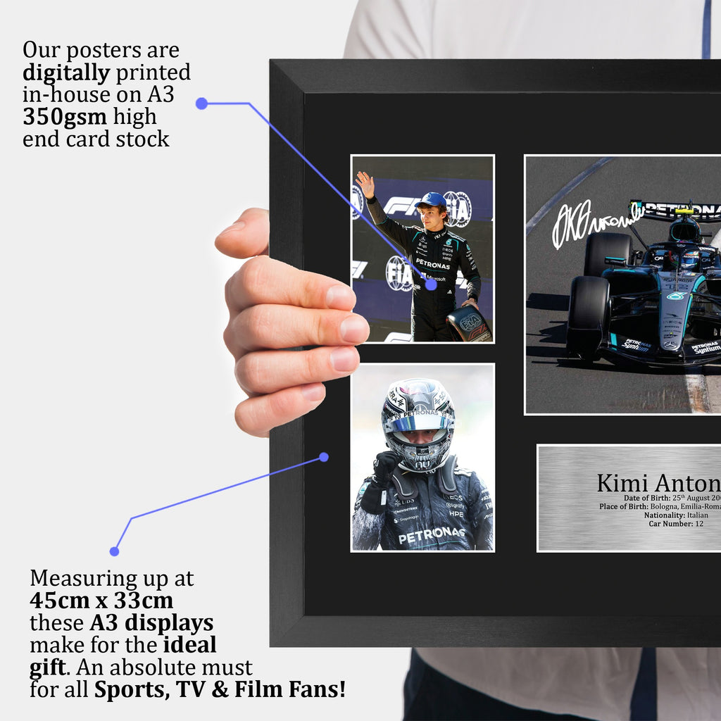 Kimi Antonelli Storyboard A3 framed print, view 3