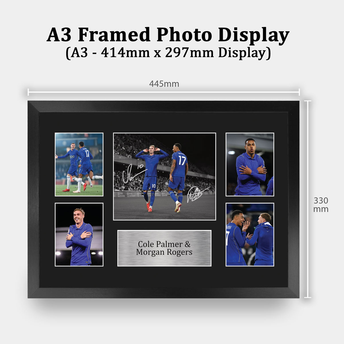 Cole Palmer & Morgan Rogers A3 framed print, view 2