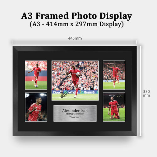Alexander Isak Storyboard A3 framed print, view 2