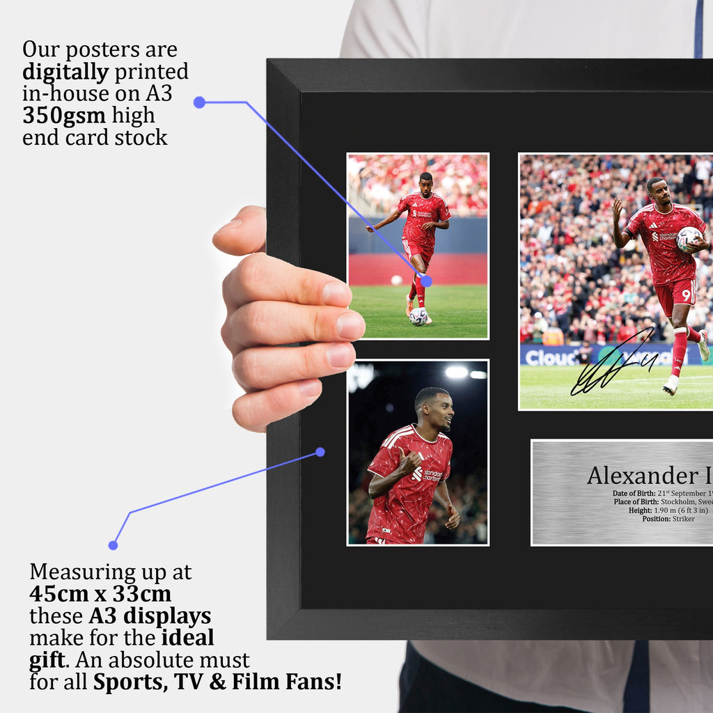 Alexander Isak Storyboard A3 framed print, view 3