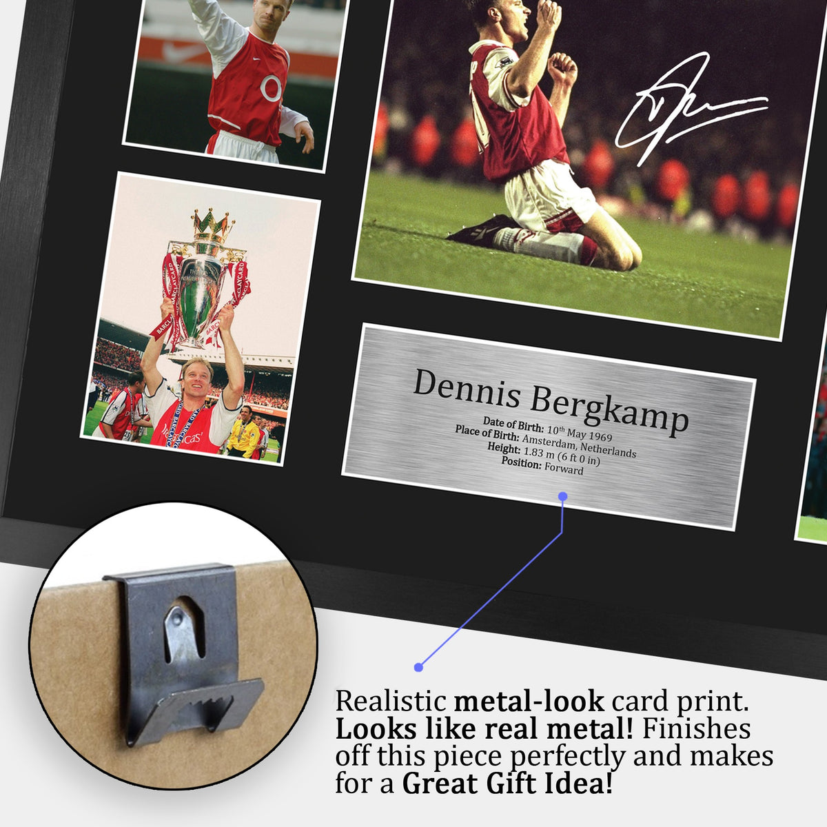 Dennis Bergkamp Storyboard A3 framed print, view 5