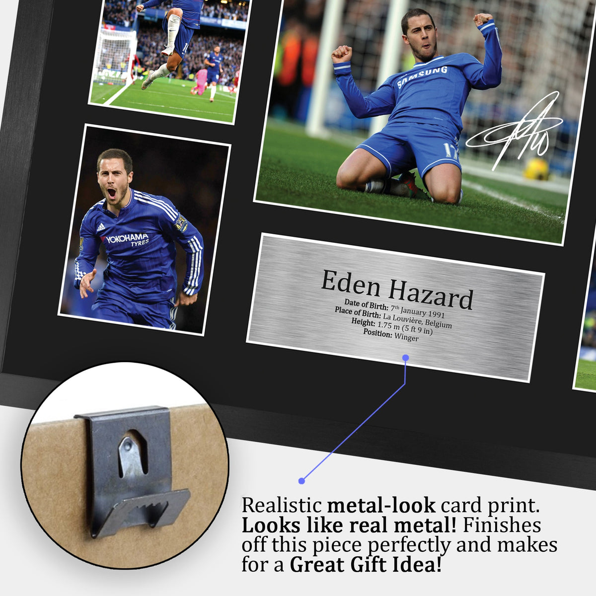 Eden Hazard A3 framed print, view 5
