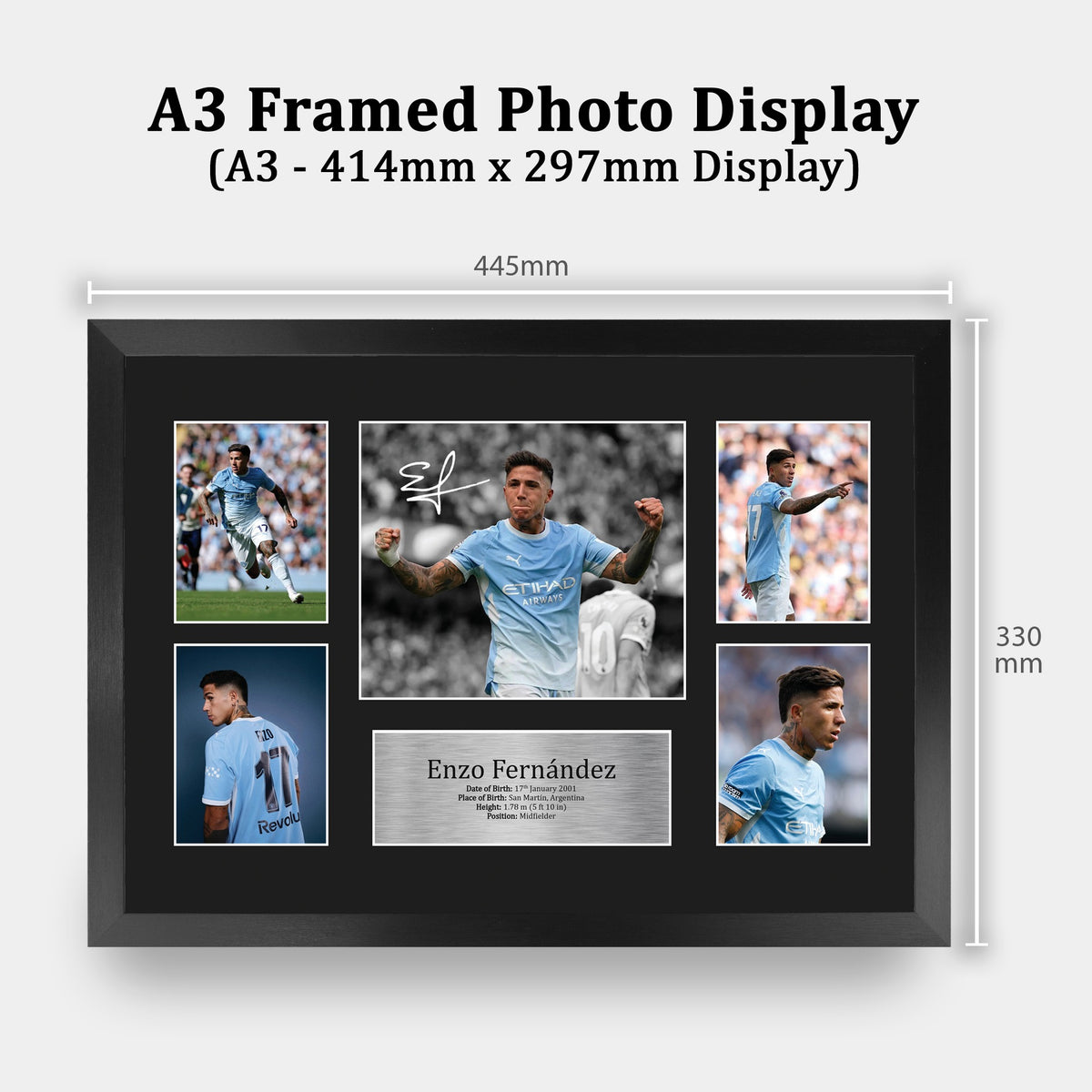 Enzo Fernandez A3 framed print, view 2