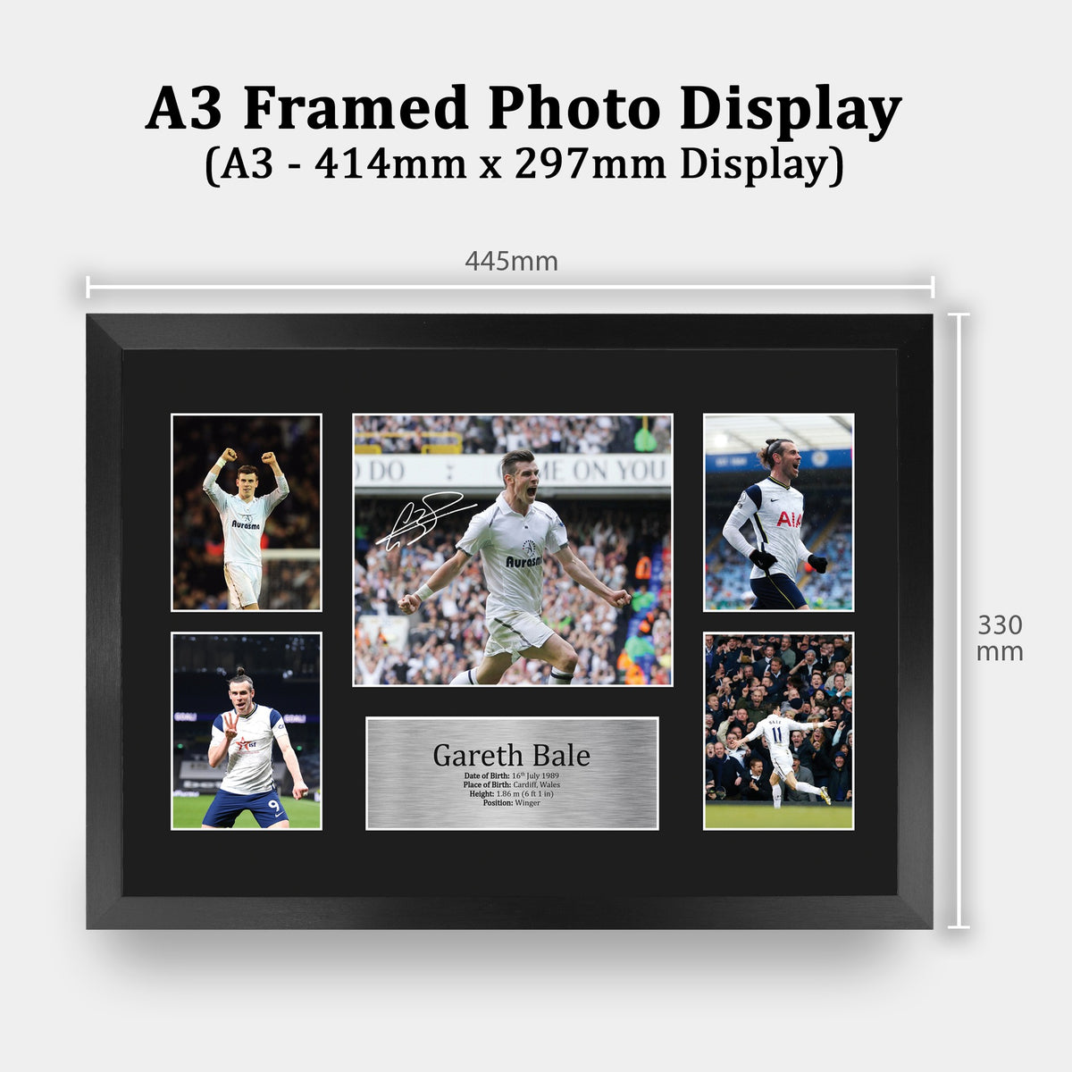 Gareth Bale Storyboard A3 framed print, view 2
