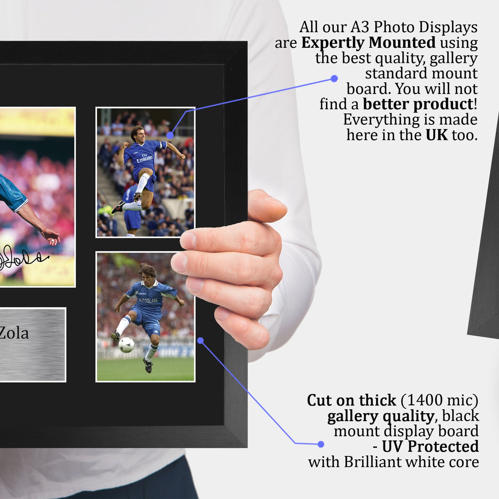 Gianfranco Zola A3 framed print, view 4