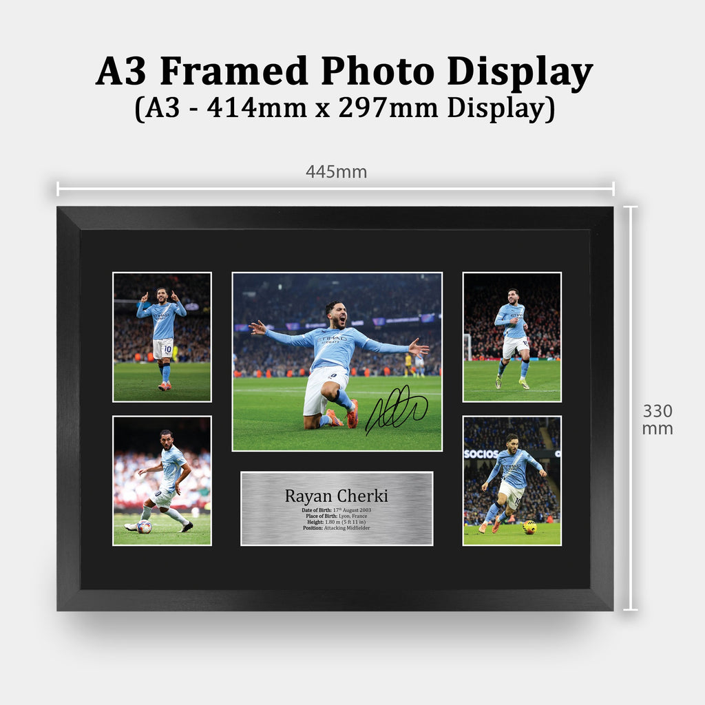 Rayan Cherki A3 framed print, view 2