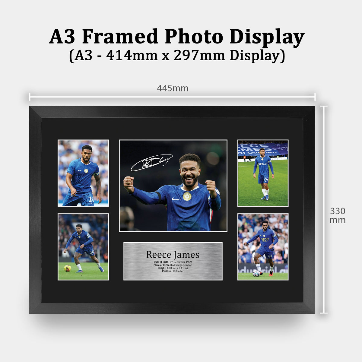 Reece James A3 framed print, view 2