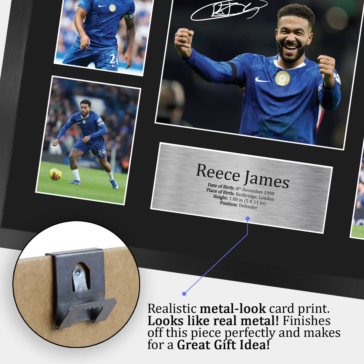 Reece James A3 framed print, view 5