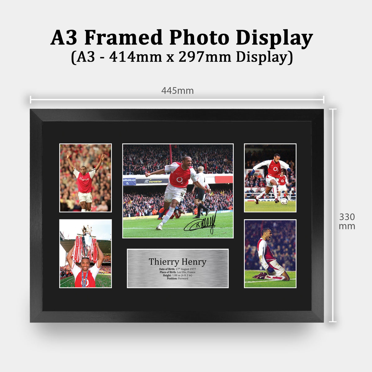 Thierry Henry Storyboard A3 framed print, view 2