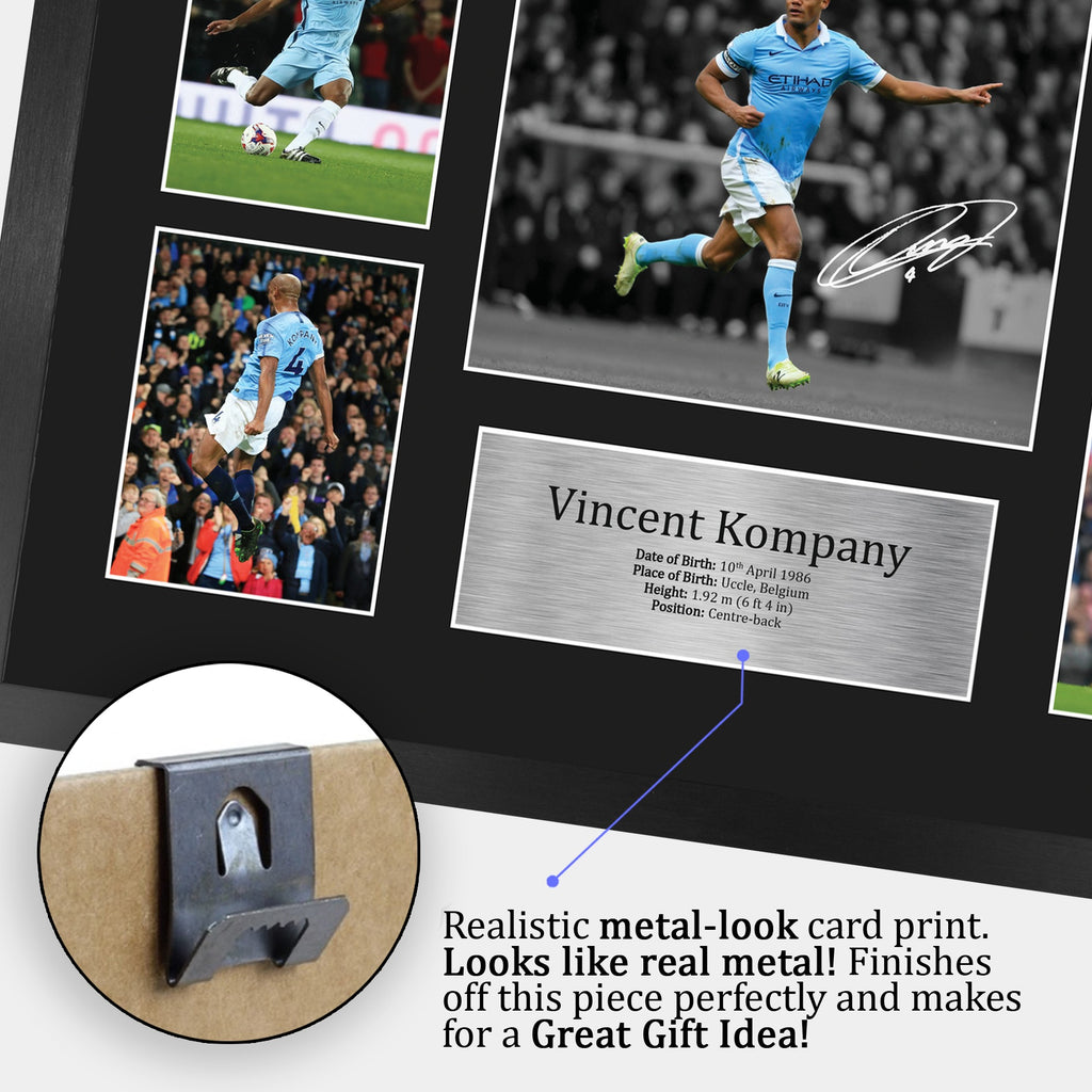 Vincent Kompany A3 framed print, view 5
