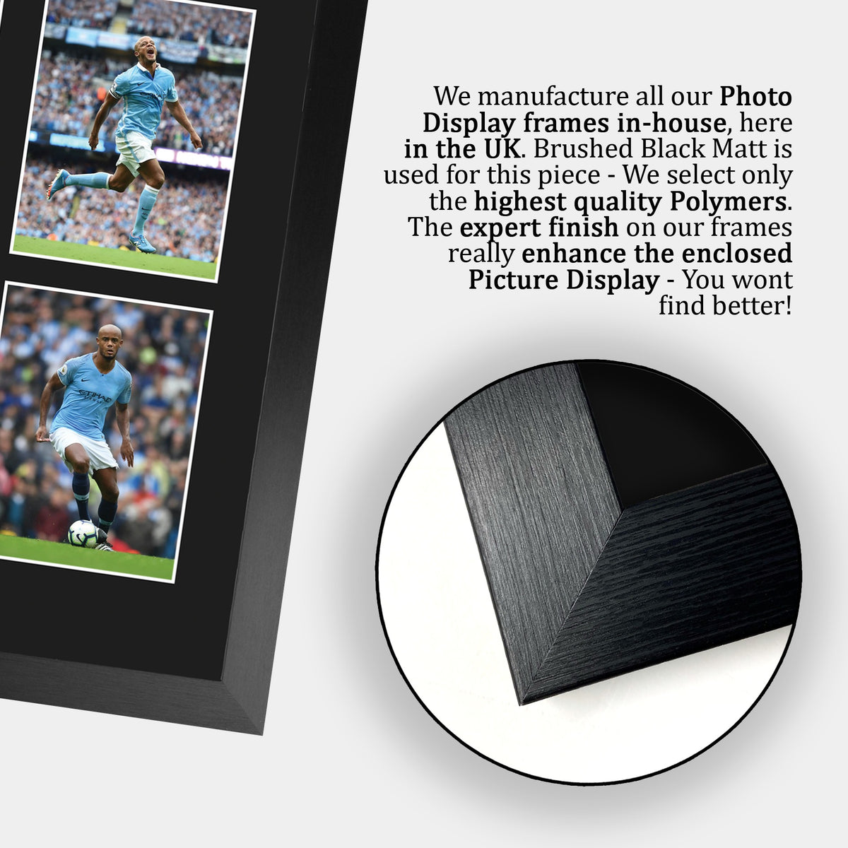 Vincent Kompany A3 framed print, view 6